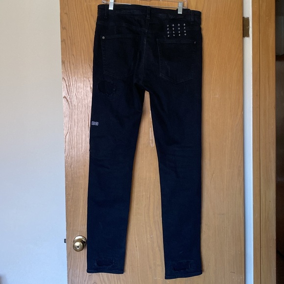 MENS KSUBI BLACK JEANS SIZE 34 MADE IN TURKEY🖤👖🇹🇷 - Picture 2 of 3